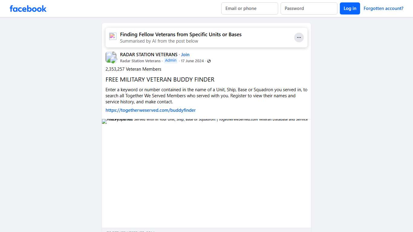 RADAR STATION VETERANS | 2,353,257 Veteran Members | Facebook